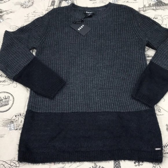 DKNY Faux Fur Hem Sweater - Picture 8 of 8